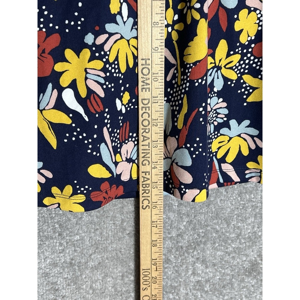 Title Nine Pull On Skort Womens Size S Blue Yellow Floral Stretch Golf Tennis - Picture 7 of 7